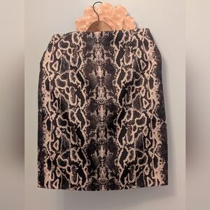 Judith And Charles‎ Snake Print Pencil Skirt